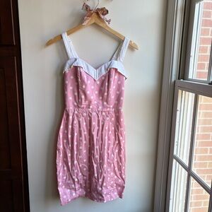 Pink Polka Dot Pinup Dress
